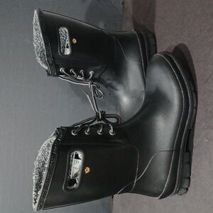 BOGS WINTER WATERPROOF BOOTS AMANDA PLUSH 72Q03-001 WOMEN'S Sz 9 PRE-OWNED